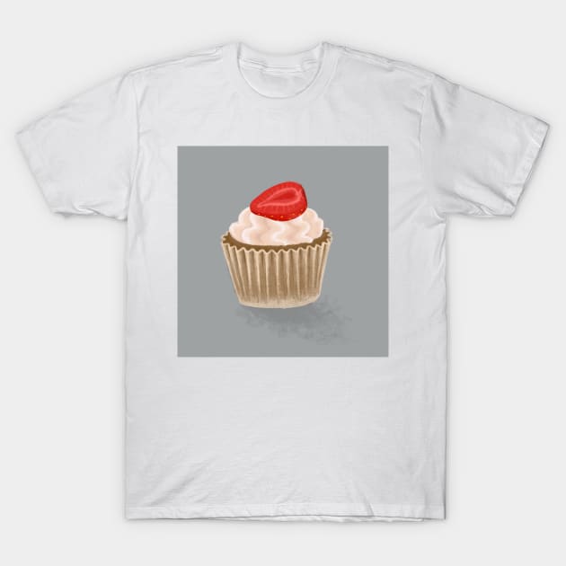 Strawberry Muffin T-Shirt by ValeriePodolska